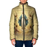 Blessed Virgin Mary Padded Jacket Falling Asleep of the Mother of God - Wonder Print Shop