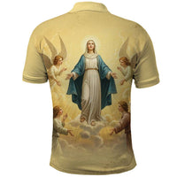 Blessed Virgin Mary Polo Shirt Falling Asleep of the Mother of God - Wonder Print Shop
