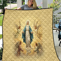 Blessed Virgin Mary Quilt Falling Asleep of the Mother of God - Wonder Print Shop