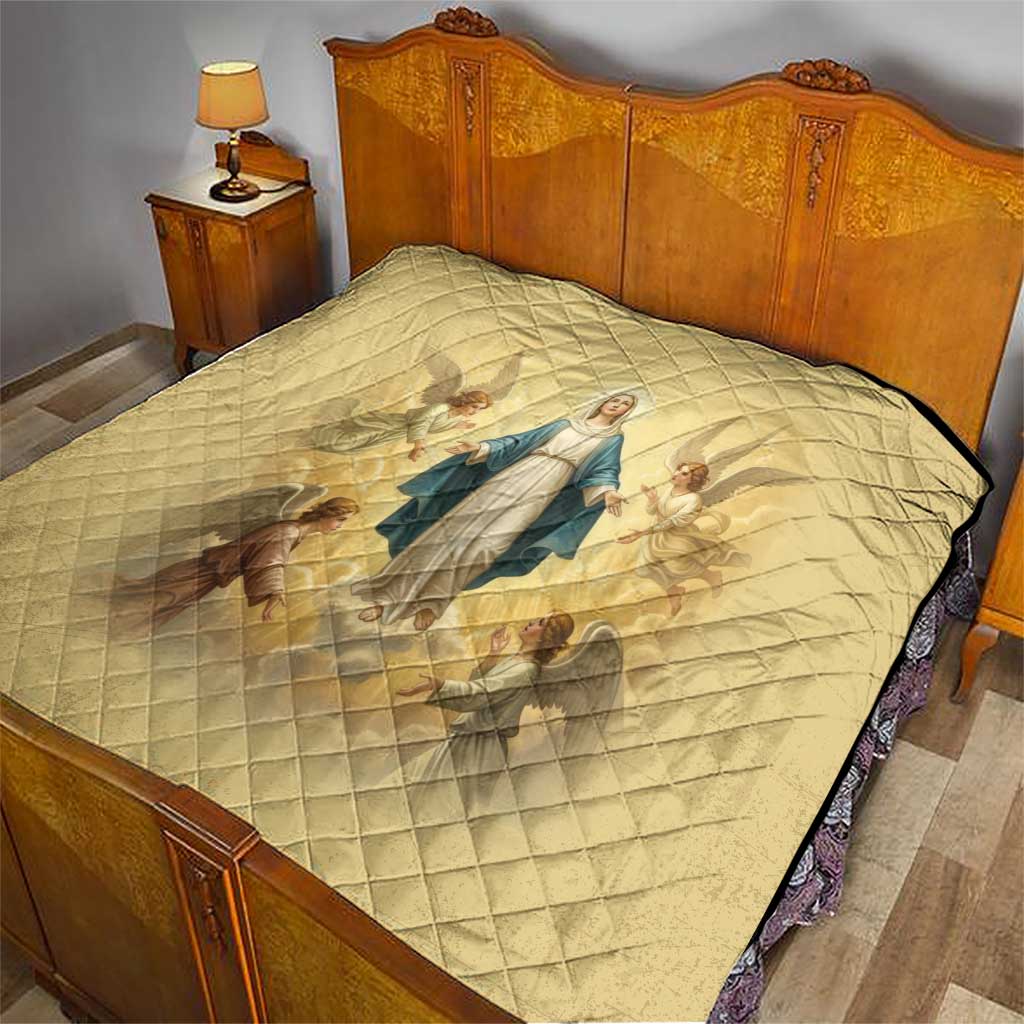 Blessed Virgin Mary Quilt Falling Asleep of the Mother of God - Wonder Print Shop