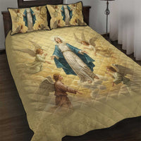 Blessed Virgin Mary Quilt Bed Set Falling Asleep of the Mother of God - Wonder Print Shop