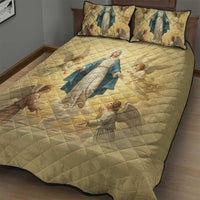 Blessed Virgin Mary Quilt Bed Set Falling Asleep of the Mother of God - Wonder Print Shop