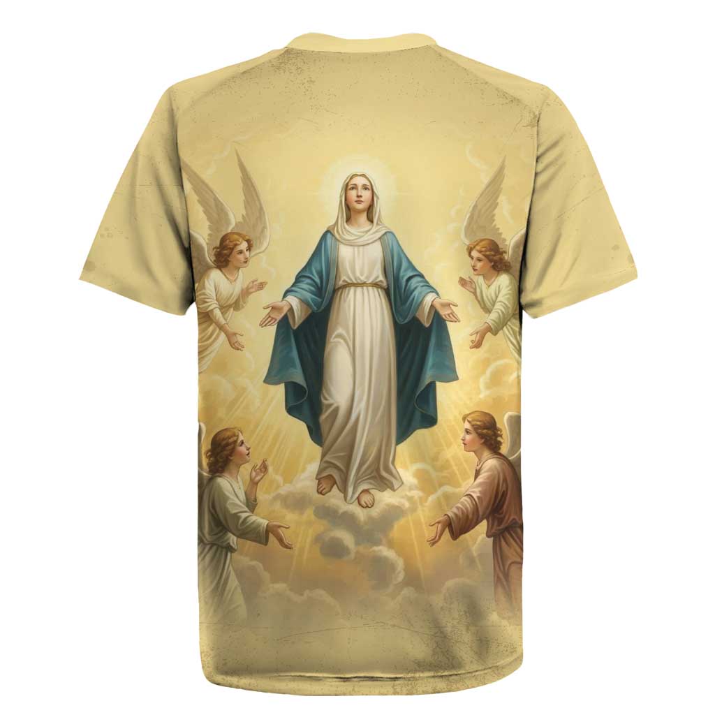 Blessed Virgin Mary Rugby Jersey Falling Asleep of the Mother of God - Wonder Print Shop