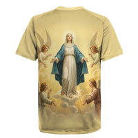 Blessed Virgin Mary Rugby Jersey Falling Asleep of the Mother of God - Wonder Print Shop