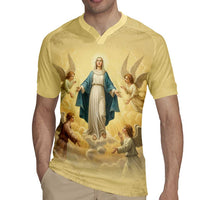 Blessed Virgin Mary Rugby Jersey Falling Asleep of the Mother of God - Wonder Print Shop