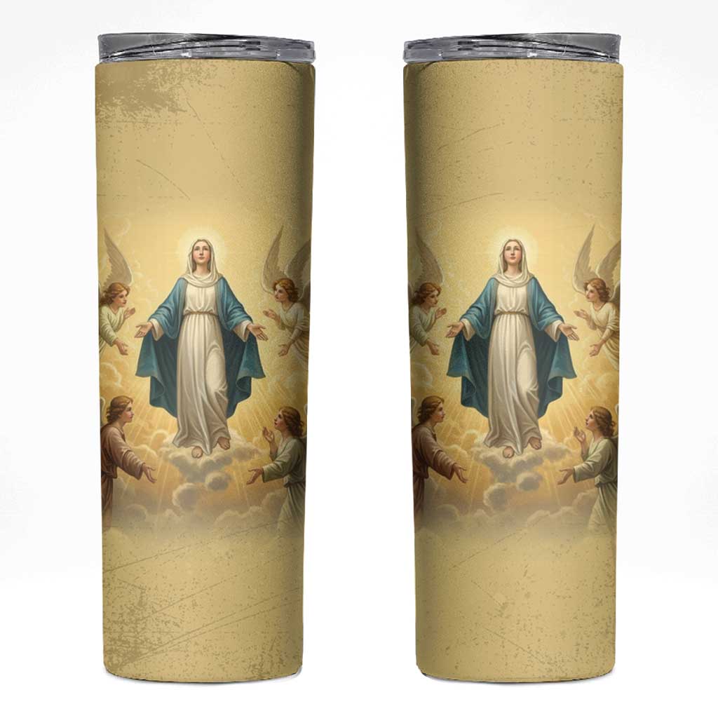 Blessed Virgin Mary Skinny Tumbler Falling Asleep of the Mother of God - Wonder Print Shop