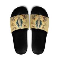 Blessed Virgin Mary Slide Sandals Falling Asleep of the Mother of God - Wonder Print Shop