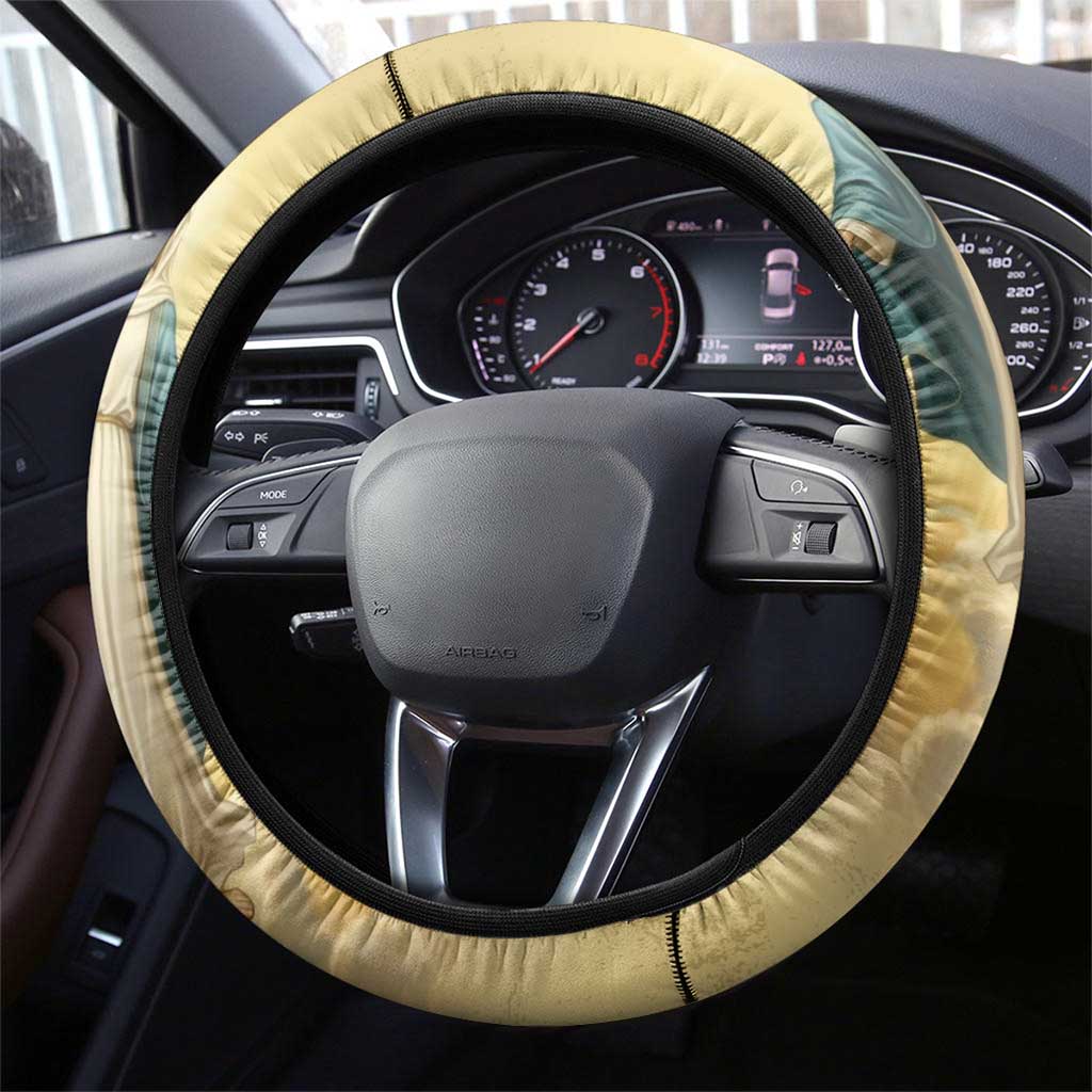 Blessed Virgin Mary Steering Wheel Cover Falling Asleep of the Mother of God - Wonder Print Shop