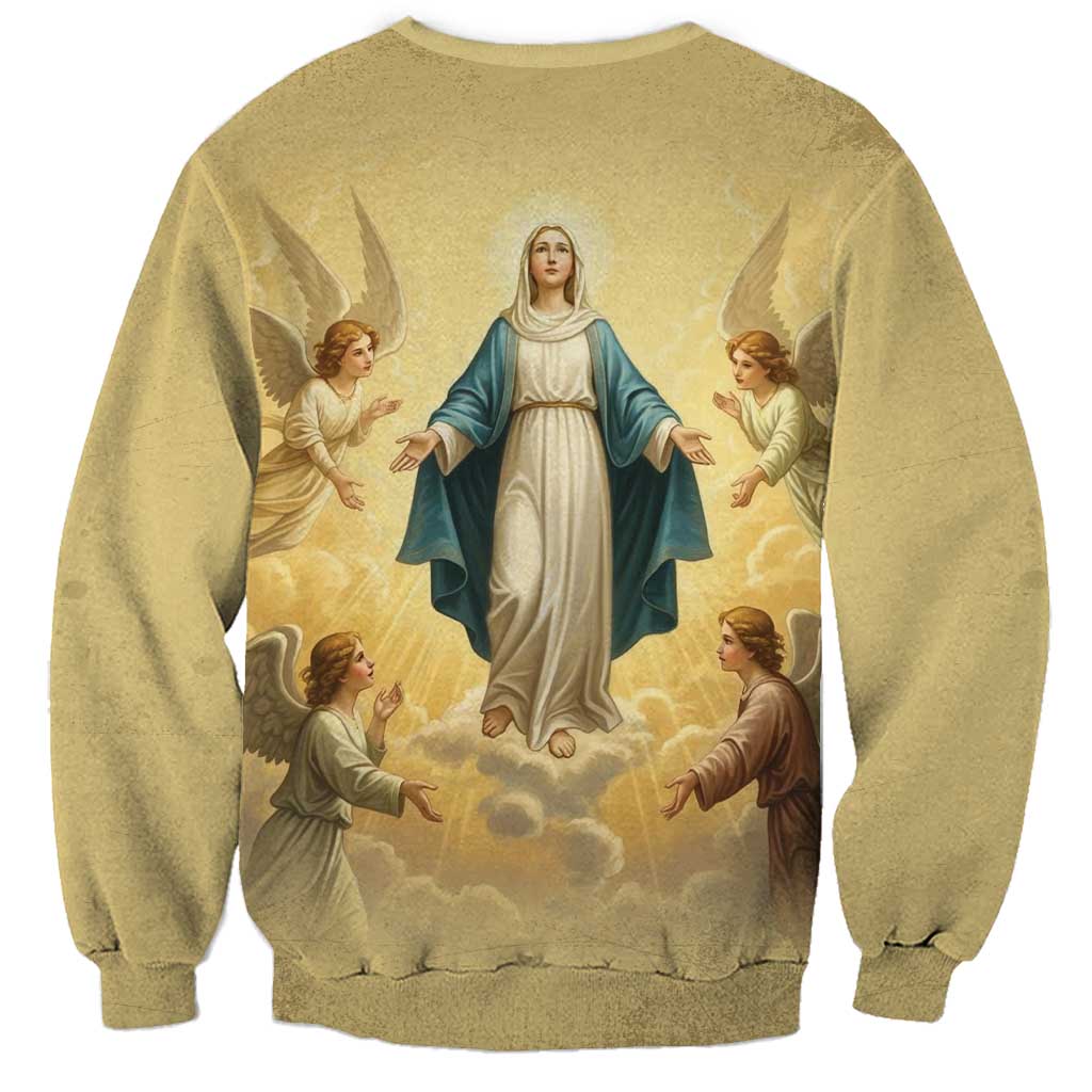 Blessed Virgin Mary Sweatshirt Falling Asleep of the Mother of God - Wonder Print Shop