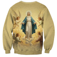 Blessed Virgin Mary Sweatshirt Falling Asleep of the Mother of God - Wonder Print Shop