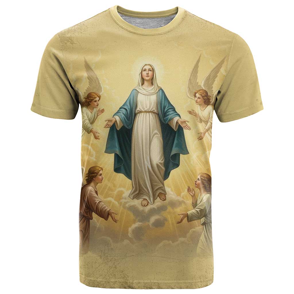 Blessed Virgin Mary T Shirt Falling Asleep of the Mother of God - Wonder Print Shop