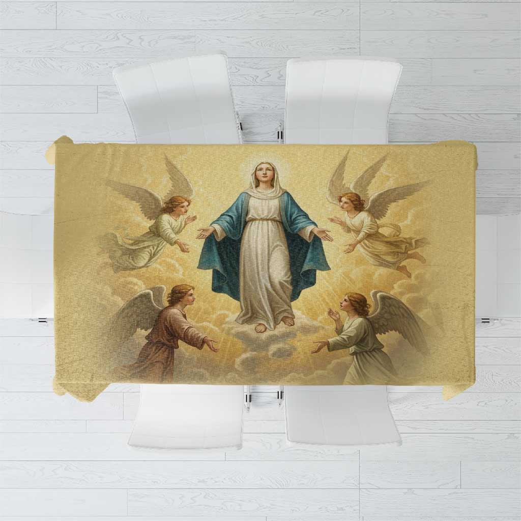 Blessed Virgin Mary Tablecloth Falling Asleep of the Mother of God - Wonder Print Shop