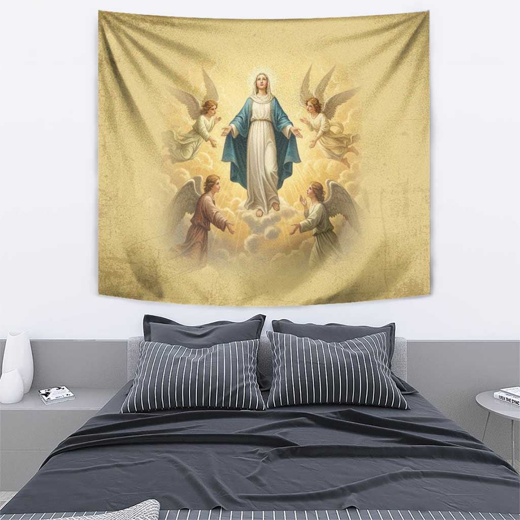 Blessed Virgin Mary Tapestry Falling Asleep of the Mother of God - Wonder Print Shop