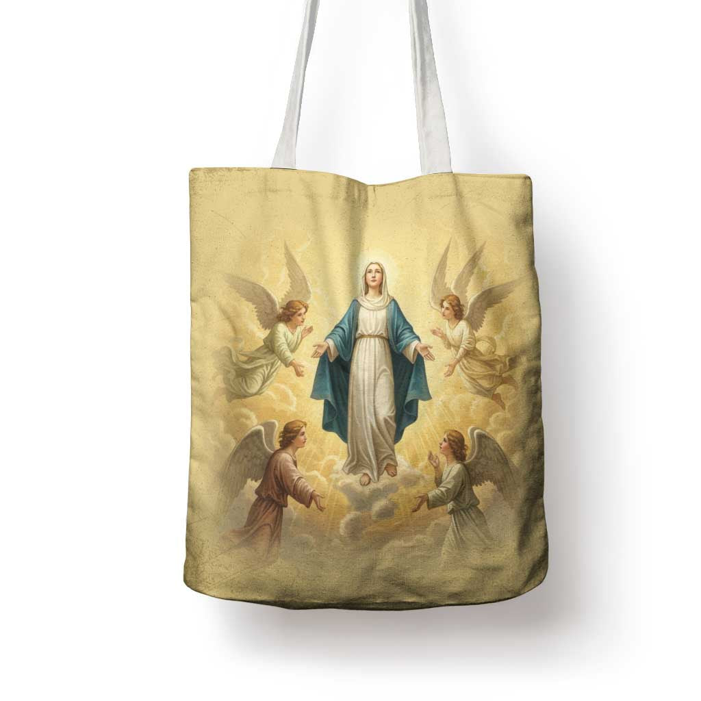 Blessed Virgin Mary Tote Bag Falling Asleep of the Mother of God - Wonder Print Shop