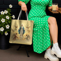 Blessed Virgin Mary Tote Bag Falling Asleep of the Mother of God - Wonder Print Shop