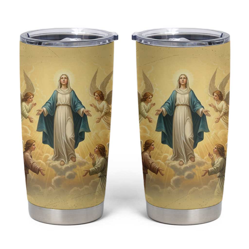 Blessed Virgin Mary Tumbler Cup Falling Asleep of the Mother of God - Wonder Print Shop
