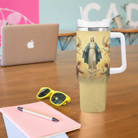 Blessed Virgin Mary Tumbler With Handle Falling Asleep of the Mother of God - Wonder Print Shop