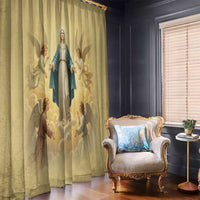 Blessed Virgin Mary Window Curtain Falling Asleep of the Mother of God - Wonder Print Shop