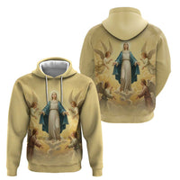 Blessed Virgin Mary Zip Hoodie Falling Asleep of the Mother of God - Wonder Print Shop