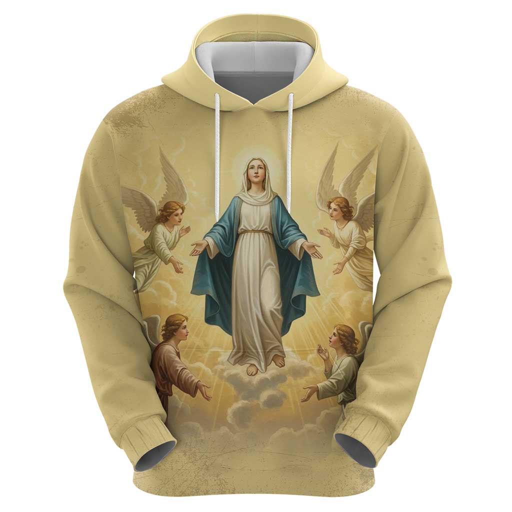 Blessed Virgin Mary Zip Hoodie Falling Asleep of the Mother of God - Wonder Print Shop