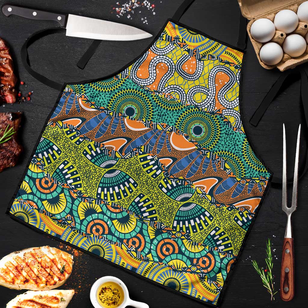 Africa Tribal Mixed Pattern Apron - Wonder Print Shop