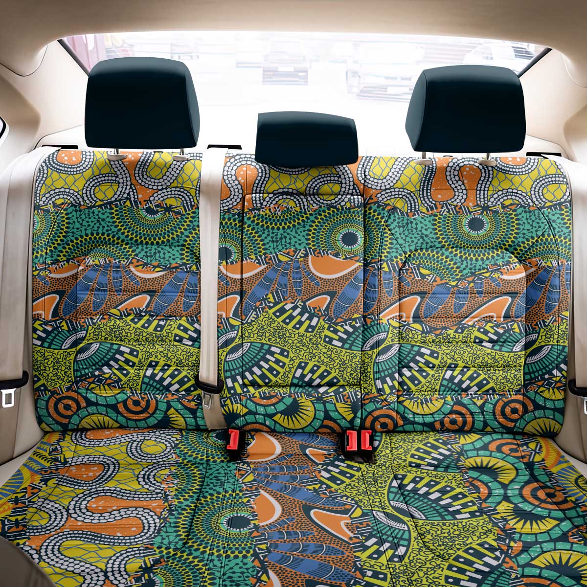 Africa Tribal Mixed Pattern Back Car Seat Cover - Wonder Print Shop