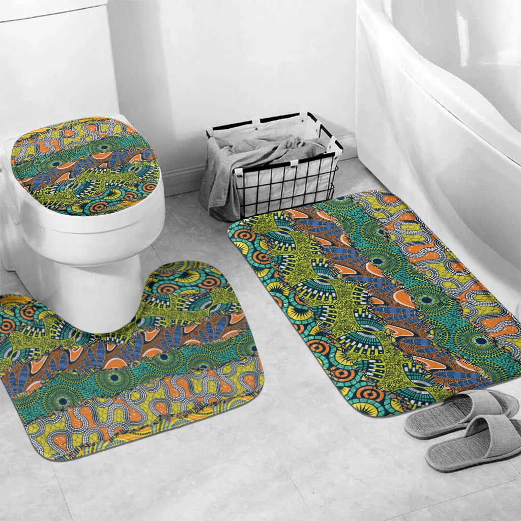 Africa Tribal Mixed Pattern Bathroom Set - Wonder Print Shop