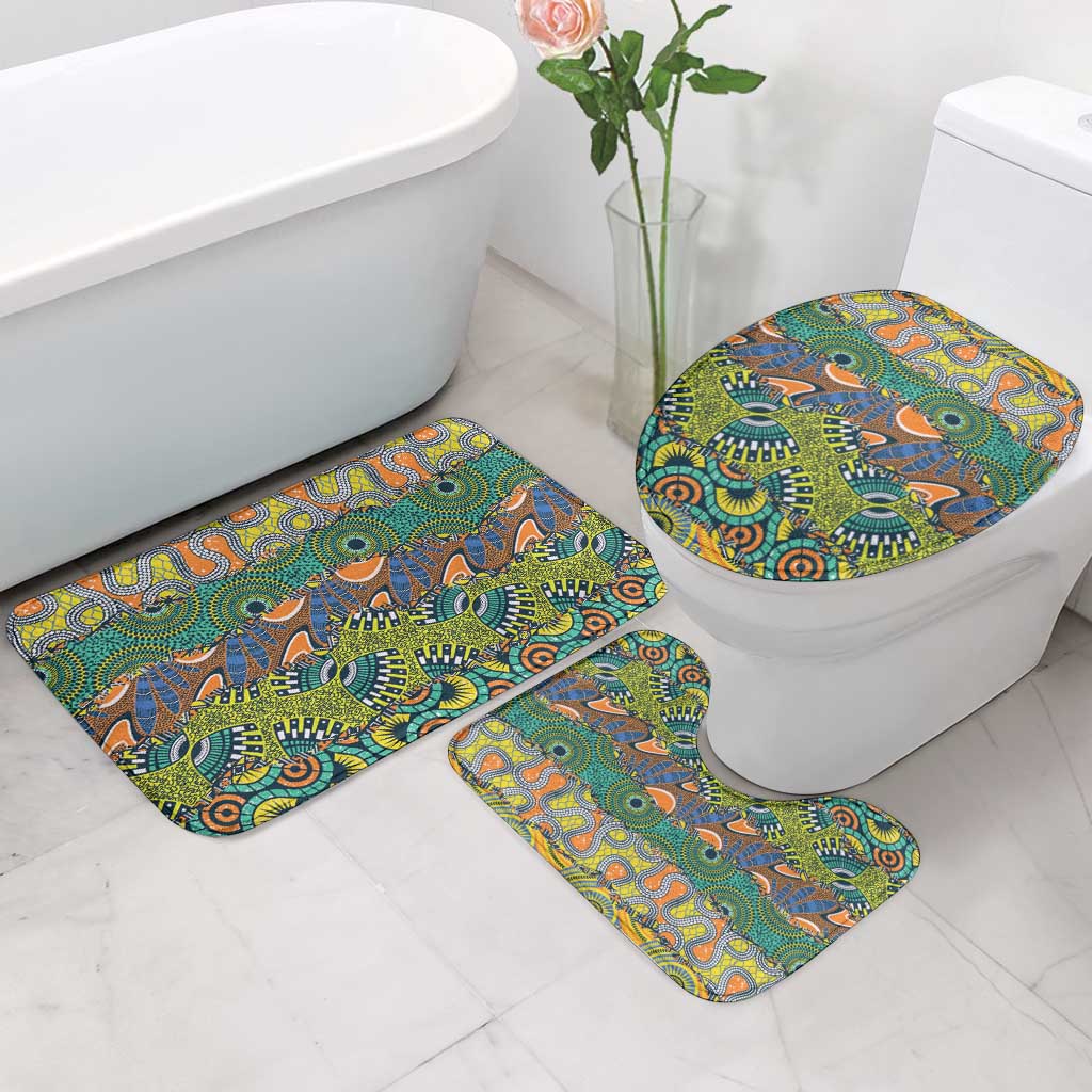 Africa Tribal Mixed Pattern Bathroom Set - Wonder Print Shop