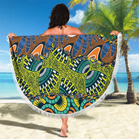 Africa Tribal Mixed Pattern Beach Blanket - Wonder Print Shop