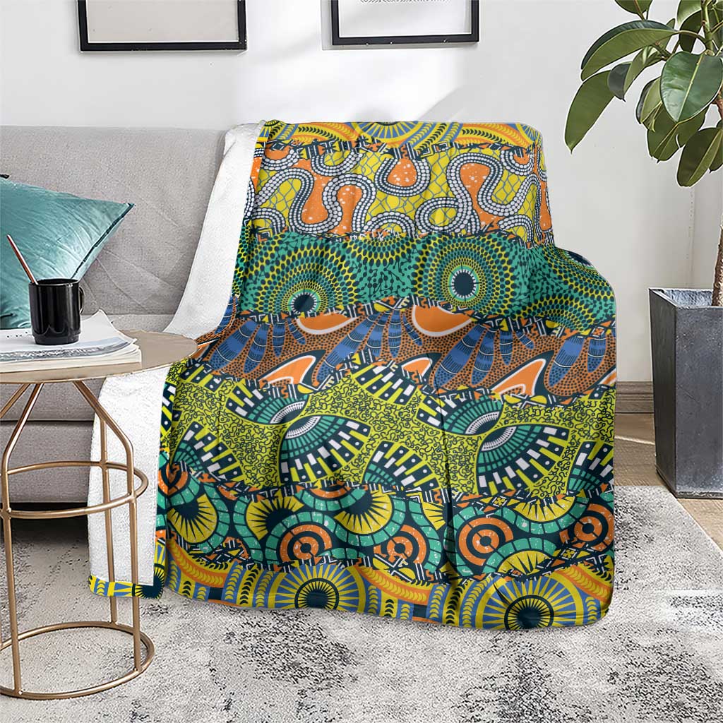 Africa Tribal Mixed Pattern Blanket - Wonder Print Shop