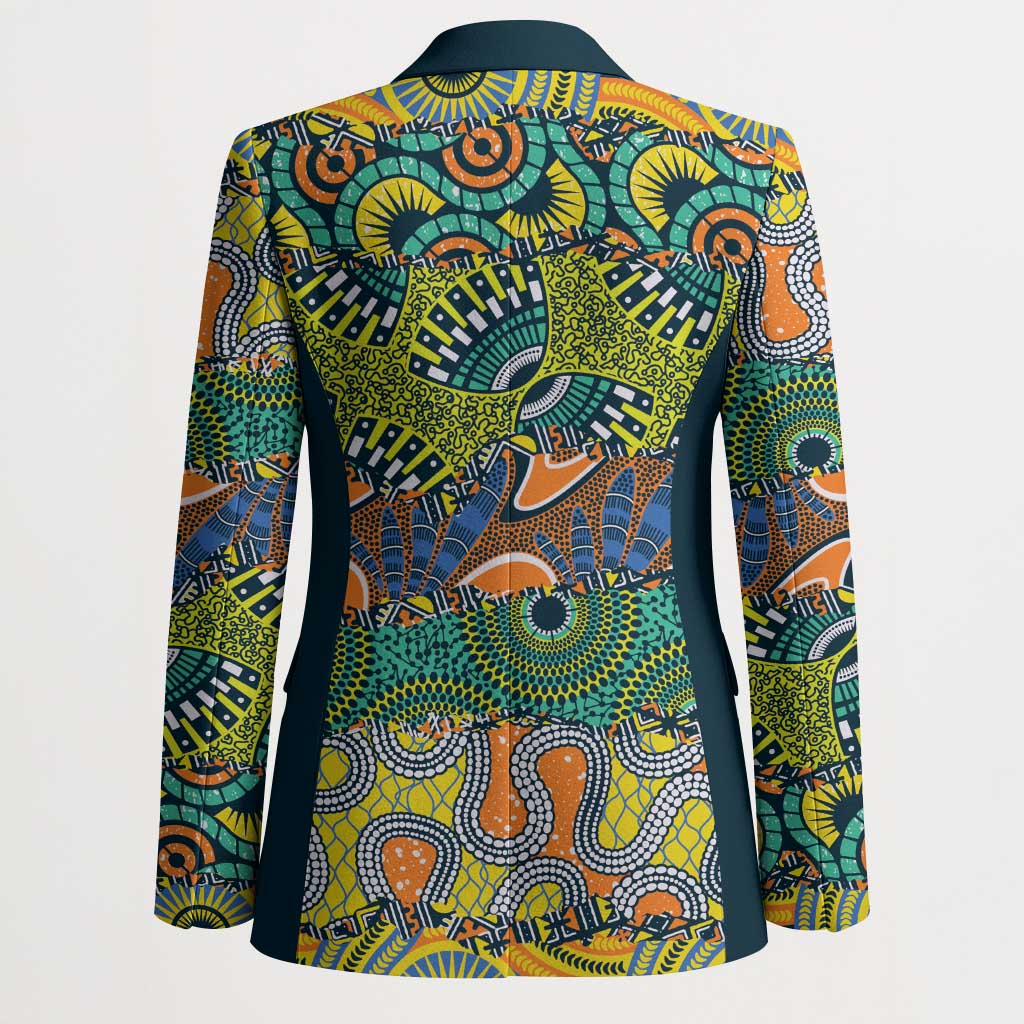 Africa Tribal Mixed Pattern Blazer - Wonder Print Shop