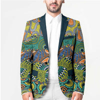 Africa Tribal Mixed Pattern Blazer - Wonder Print Shop