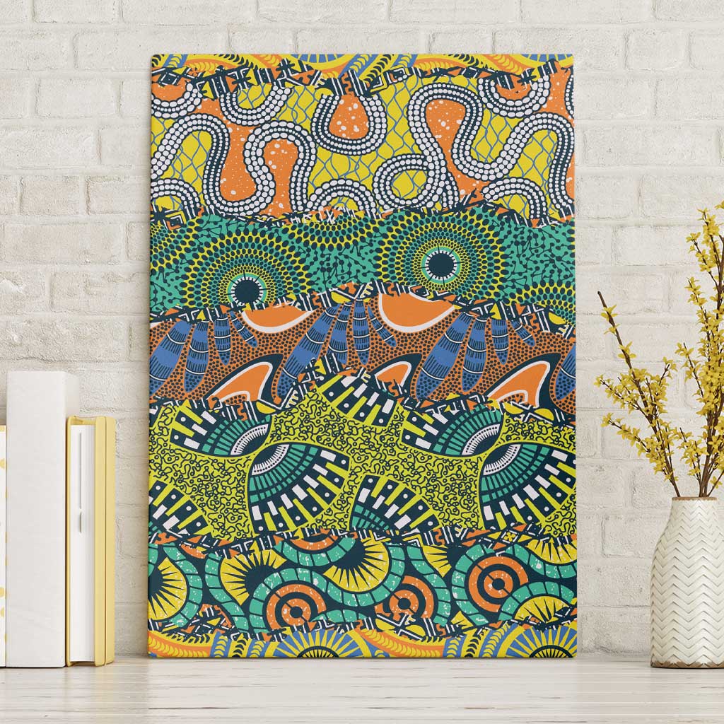 Africa Tribal Mixed Pattern Canvas Wall Art - Wonder Print Shop