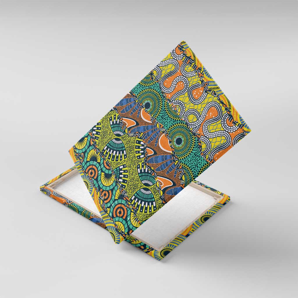 Africa Tribal Mixed Pattern Canvas Wall Art - Wonder Print Shop