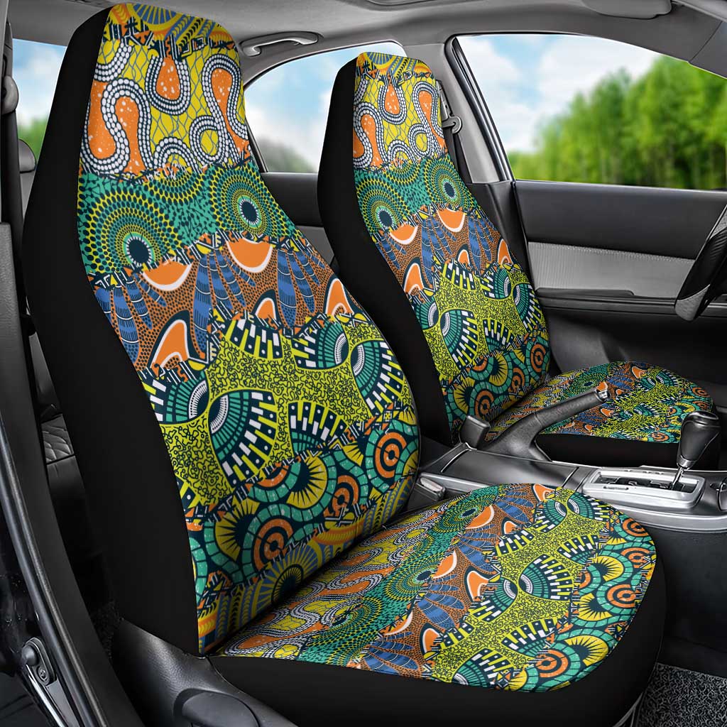 Africa Tribal Mixed Pattern Car Seat Cover - Wonder Print Shop
