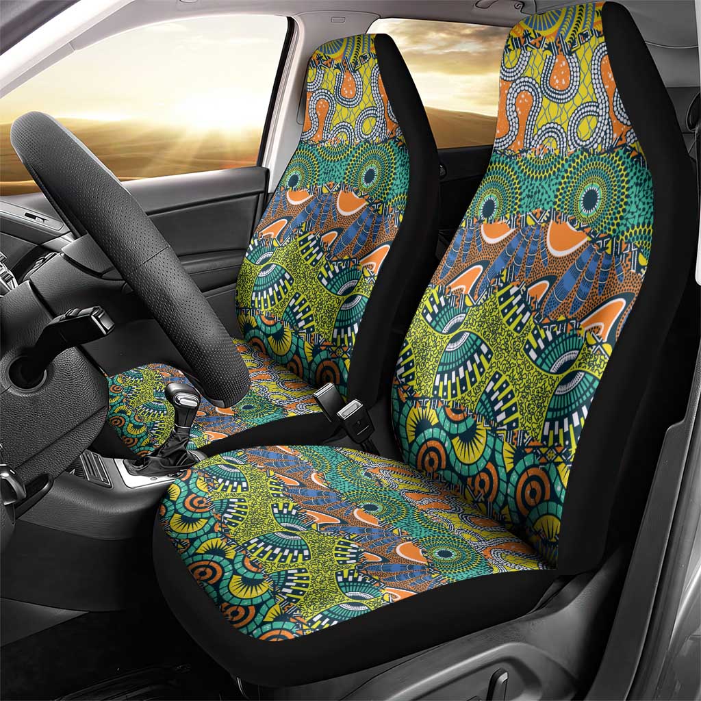 Africa Tribal Mixed Pattern Car Seat Cover - Wonder Print Shop