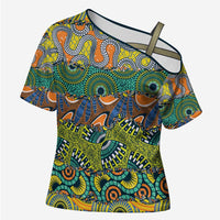 Africa Tribal Mixed Pattern Cross Shoulder Shirt - Wonder Print Shop