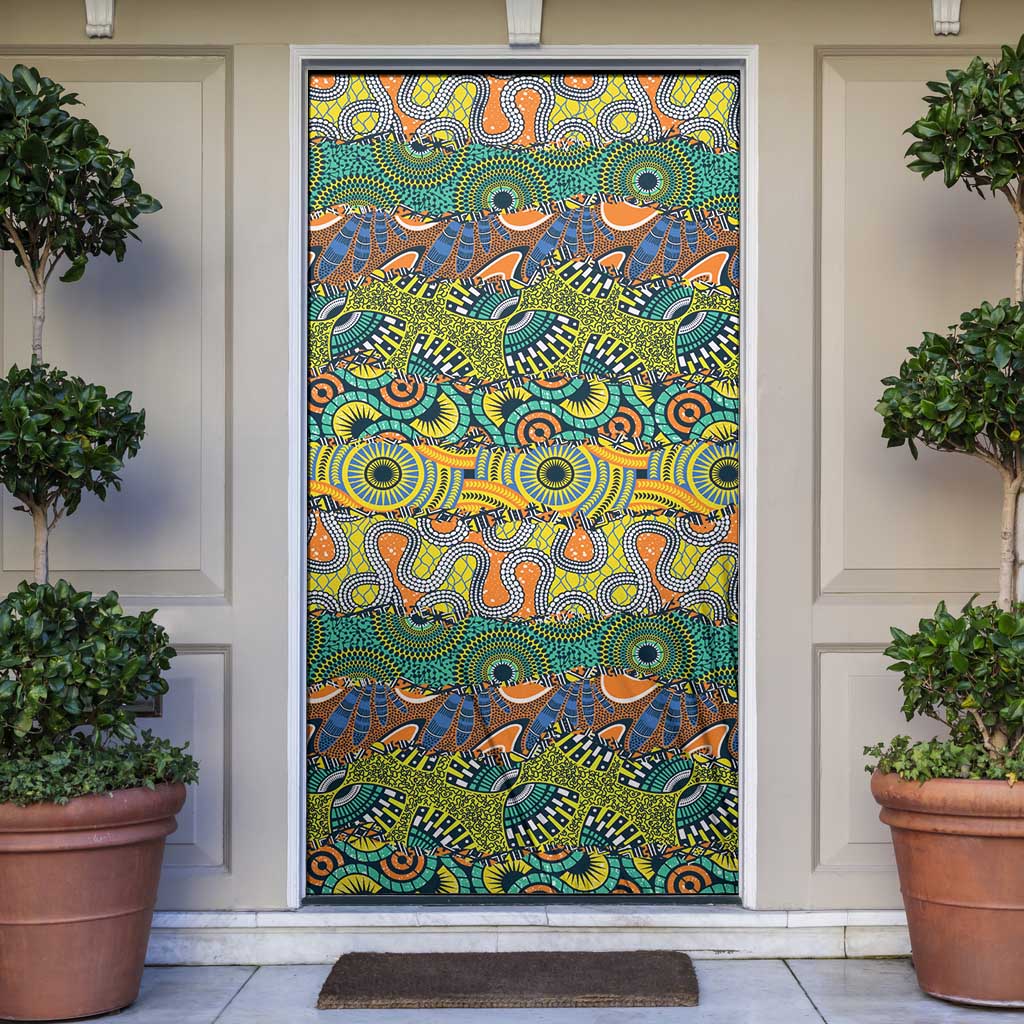 Africa Tribal Mixed Pattern Door Cover - Wonder Print Shop