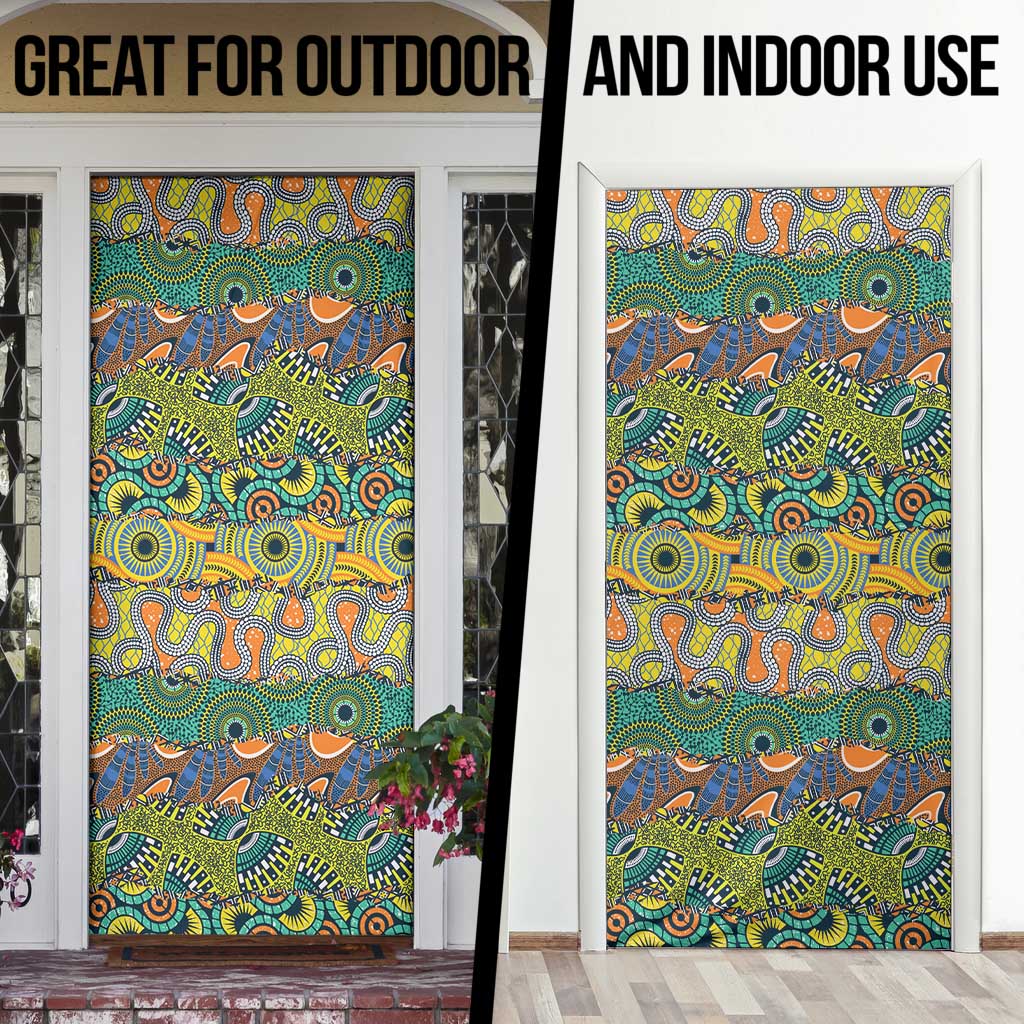 Africa Tribal Mixed Pattern Door Cover - Wonder Print Shop