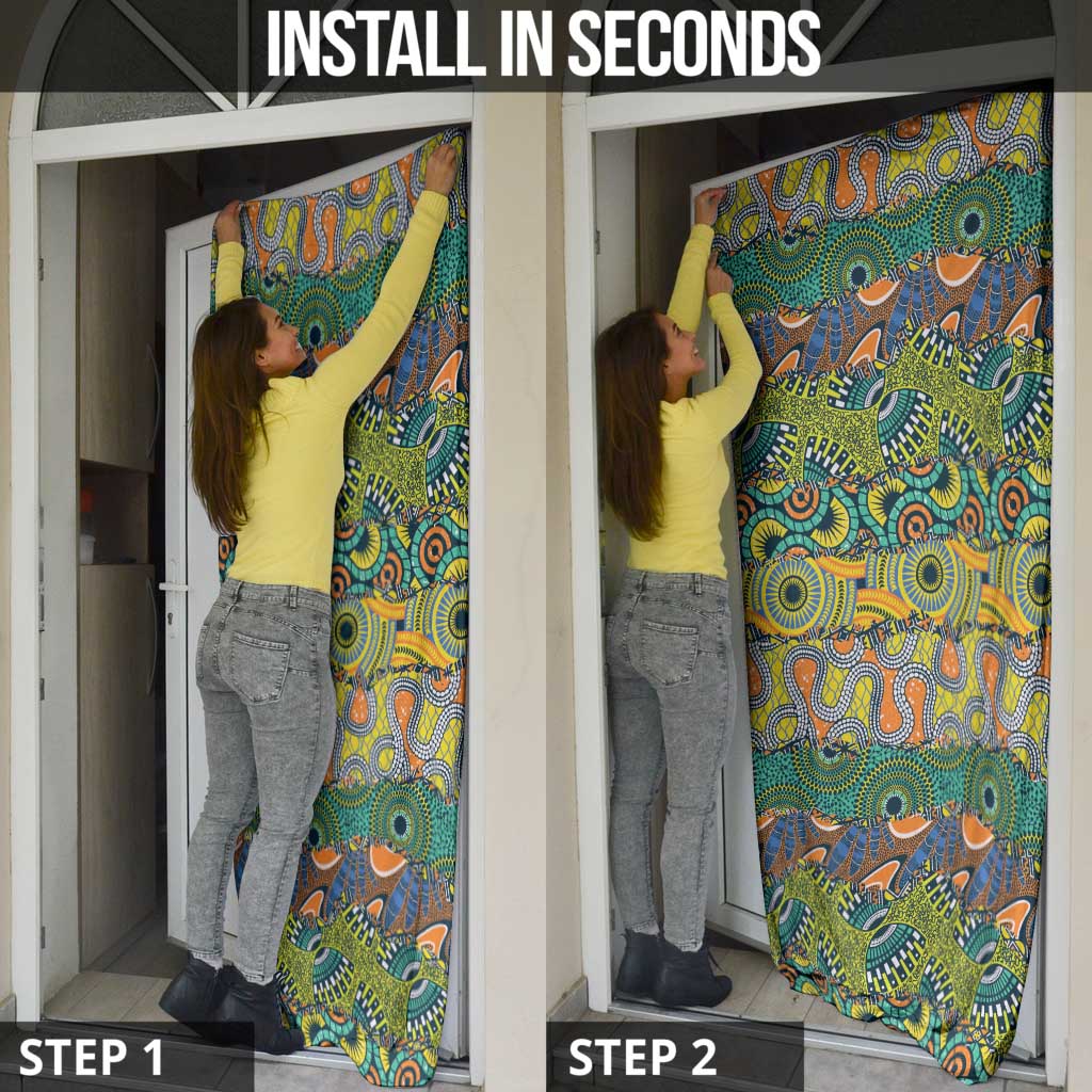 Africa Tribal Mixed Pattern Door Cover - Wonder Print Shop