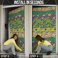 Africa Tribal Mixed Pattern Door Cover - Wonder Print Shop
