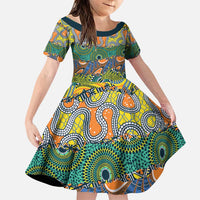 Africa Tribal Mixed Pattern Family Matching Puletasi and Hawaiian Shirt - Wonder Print Shop