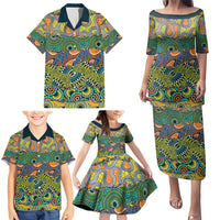 Africa Tribal Mixed Pattern Family Matching Puletasi and Hawaiian Shirt - Wonder Print Shop