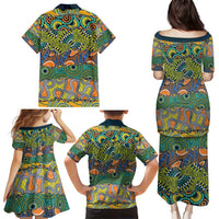 Africa Tribal Mixed Pattern Family Matching Puletasi and Hawaiian Shirt - Wonder Print Shop