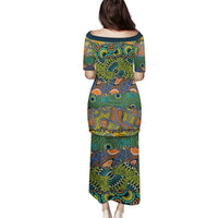 Africa Tribal Mixed Pattern Family Matching Puletasi and Hawaiian Shirt - Wonder Print Shop