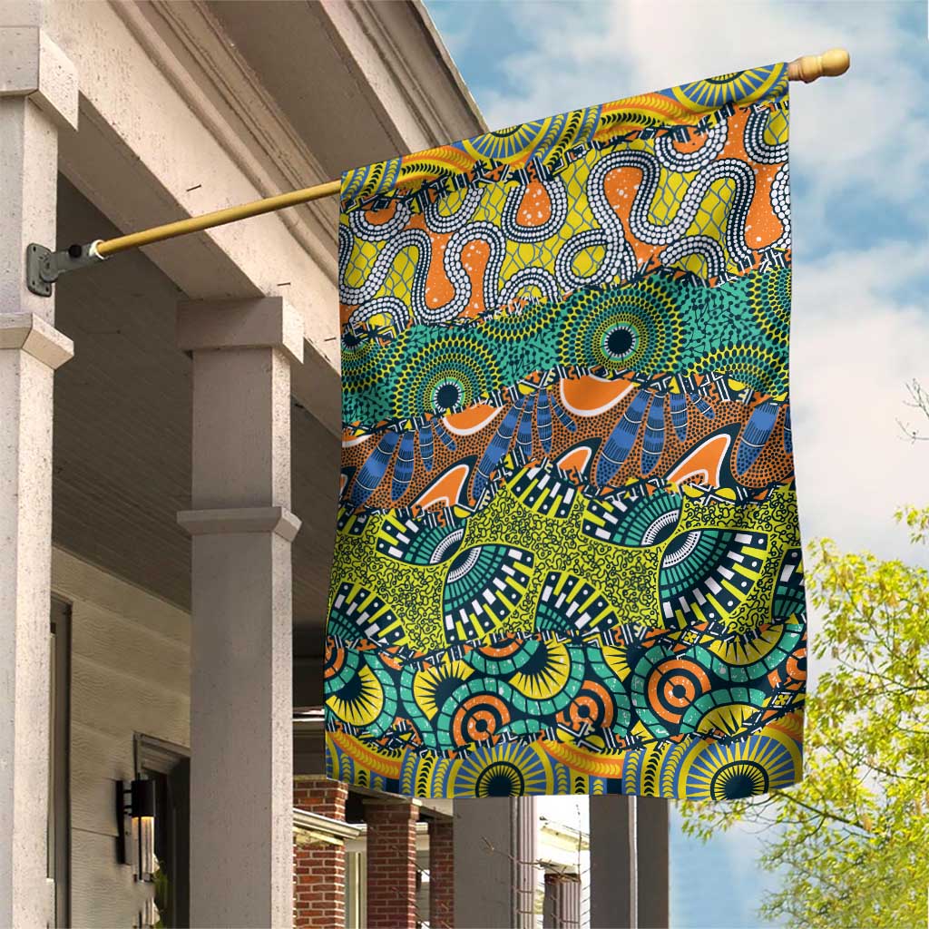 Africa Tribal Mixed Pattern Garden Flag - Wonder Print Shop