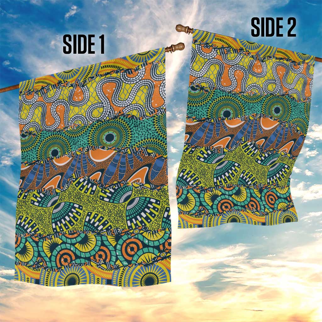 Africa Tribal Mixed Pattern Garden Flag - Wonder Print Shop