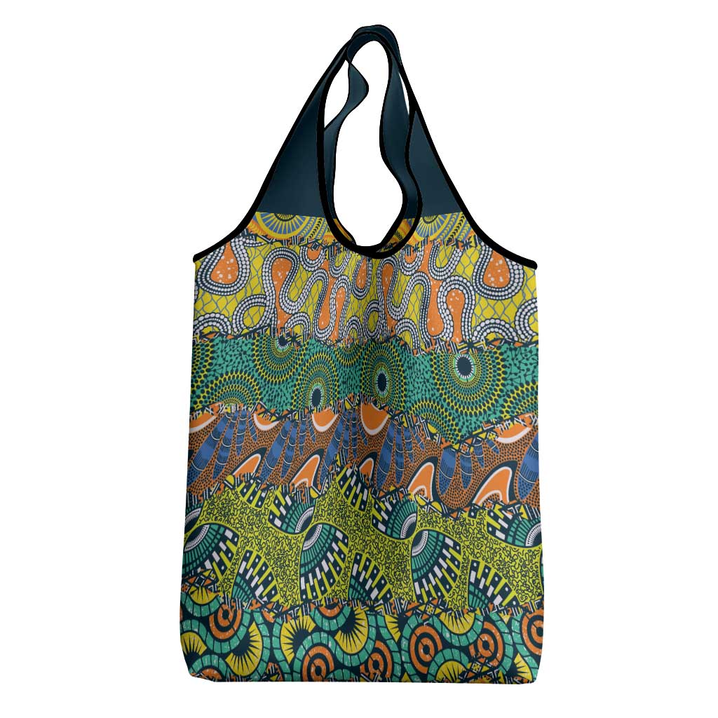 Africa Tribal Mixed Pattern Grocery Bag - Wonder Print Shop