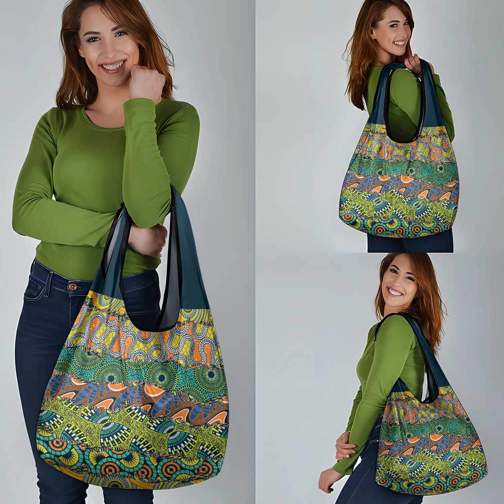 Africa Tribal Mixed Pattern Grocery Bag - Wonder Print Shop