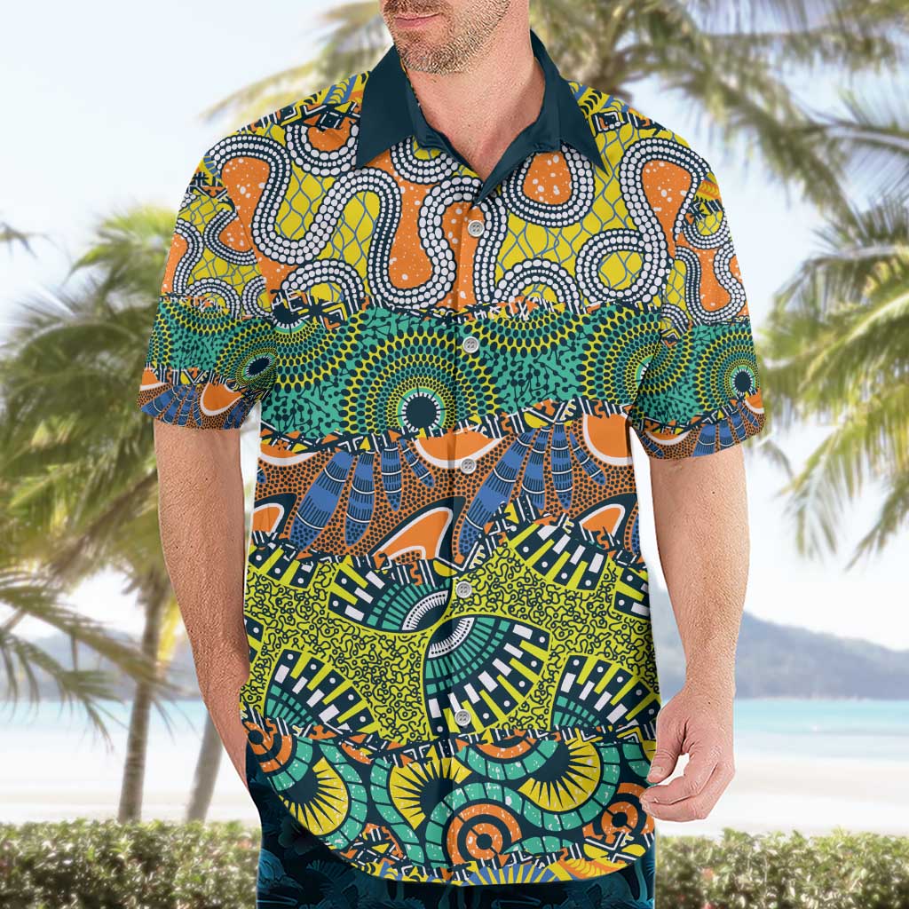 Africa Tribal Mixed Pattern Hawaiian Shirt - Wonder Print Shop